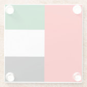 Untersetzer aus Glas mit der Flagge der VAE (Rückseite)