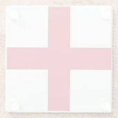 Untersetzer aus Glas mit der Flagge Englands, Vere (Rückseite)