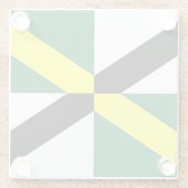 Untersetzer aus Glas mit der Flagge von Monterey,  (Rückseite)