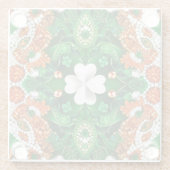 Untersetzer aus Glas mit irischen Farben (Rückseite)