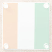 Untersetzer aus Glas mit irischer Flagge (Rückseite)