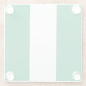 Untersetzer aus Glas mit nigerianischer Flagge (Rückseite)