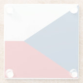 Untersetzer aus Glas mit tschechischer Flagge (Rückseite)