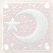Untersetzer aus Glas mit türkischen Farben (Rückseite)