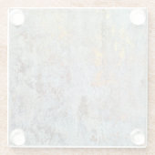 Untersetzer aus Glas - Moderne Textur Gold (Rückseite)