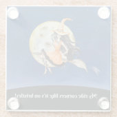 Untersetzer aus Glas, Rotzunge (Rückseite)