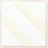 Untersetzer aus Glas - Schatten von gelben, diagon (Rückseite)