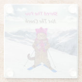 Untersetzer aus Glas, Schredderei der Pow-Ski-Katz (Rückseite)