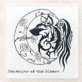 Untersetzer aus Glas - Serenityofthe Herz (Vorderseite)