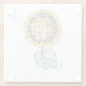 Untersetzer aus Glas - Sonnenblumen (Rückseite)