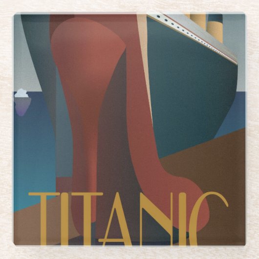 Untersetzer aus Glas - Titanic (Vorderseite)