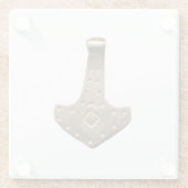 Untersetzer aus Glas, vergoldet mit Thammer (Rückseite)