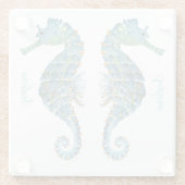 Untersetzer aus Glas - Wasserglas - Seepferd (Rückseite)