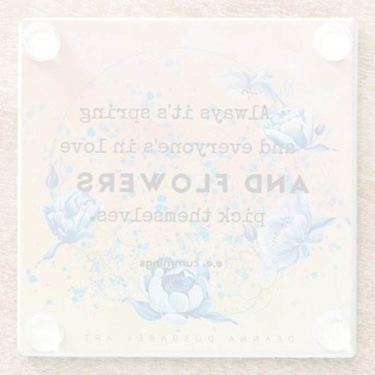 Untersetzer aus Glass (Rückseite)