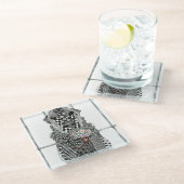 Untersetzer aus Glaßglas (Schrägansicht)