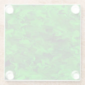 Untersetzer aus grünem Swirl (Rückseite)