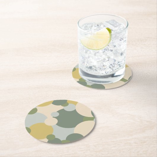 Untersetzer aus grüngelbem Molekül (Vor Ort)