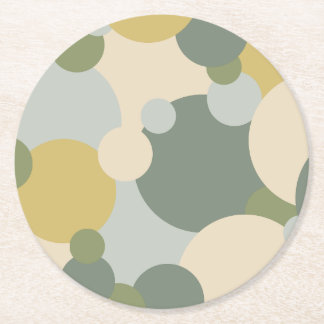 Untersetzer aus grüngelbem Molekül