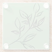 Untersetzer aus Grünglas (Rückseite)