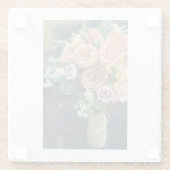 Untersetzer aus handgemalten Blumenblättern (Rückseite)