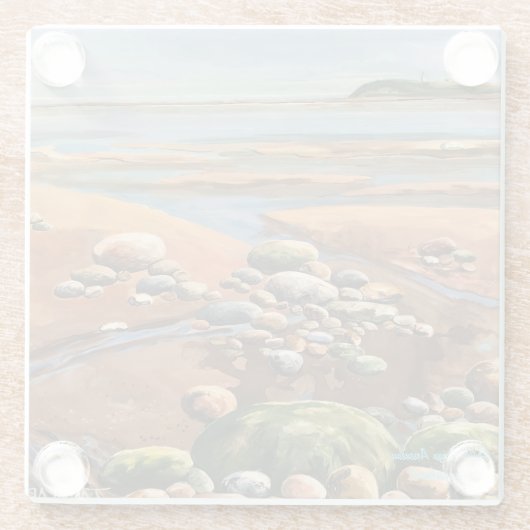 Untersetzer aus handgemalten Kunstwerken (Rückseite)