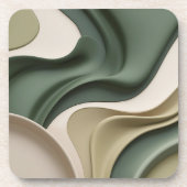 Untersetzer aus hartem Kunststoff in stilvoller Gr (Vorderseite)