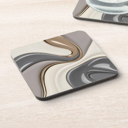 Untersetzer aus hartem Kunststoff in stilvoller Gr (Linke Seite)