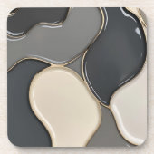 Untersetzer aus hartem Kunststoff in stilvoller Gr (Vorderseite)