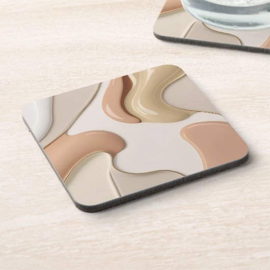 Untersetzer aus hartem Kunststoff in stilvoller Gr (Linke Seite)