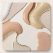 Untersetzer aus hartem Kunststoff in stilvoller Gr (Vorderseite)