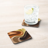 Untersetzer aus hartem Kunststoff in stilvoller Gr (Rechte Seite)