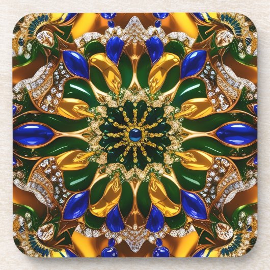 Untersetzer aus hartem Kunststoff mit Brasil-Farbe (Vorderseite)