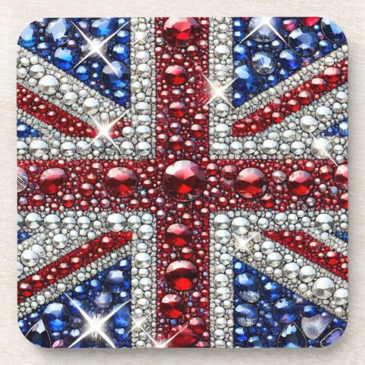 Untersetzer aus hartem Kunststoff mit Britischen F (Vorderseite)