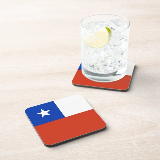 Untersetzer aus hartem Kunststoff mit Chile (Rechte Seite)