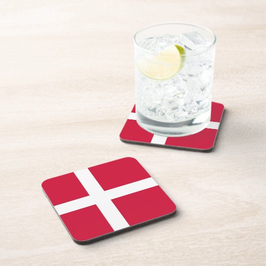 Untersetzer aus hartem Kunststoff mit dänischer Fl (Rechte Seite)