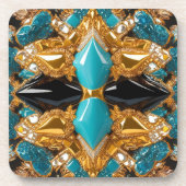 Untersetzer aus hartem Kunststoff mit den Bahamas- (Vorderseite)