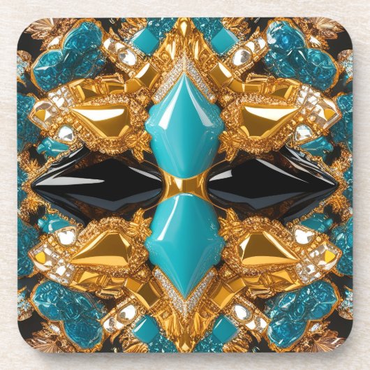 Untersetzer aus hartem Kunststoff mit den Bahamas- (Vorderseite)