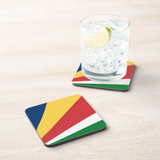 Untersetzer aus hartem Kunststoff mit den Farben d (Rechte Seite)