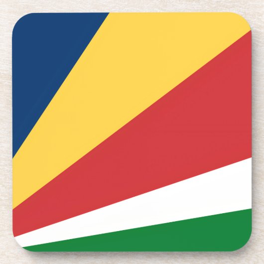 Untersetzer aus hartem Kunststoff mit den Farben d (Vorderseite)