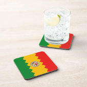 Untersetzer aus hartem Kunststoff mit der Fahne vo (Rechte Seite)