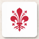 Untersetzer aus hartem Kunststoff mit der Fahne vo (Vorderseite)