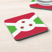 Untersetzer aus hartem Kunststoff mit der Flagge B (Linke Seite)