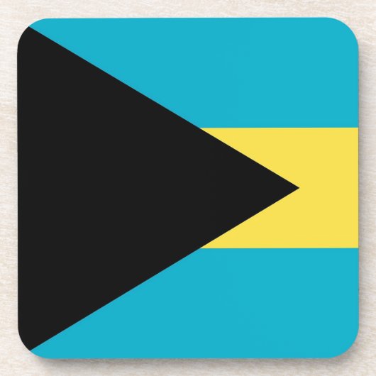 Untersetzer aus hartem Kunststoff mit der Flagge B (Vorderseite)