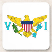 Untersetzer aus hartem Kunststoff mit der Flagge d (Vorderseite)