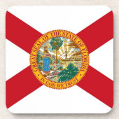 Untersetzer aus hartem Kunststoff mit der Flagge F (Vorderseite)