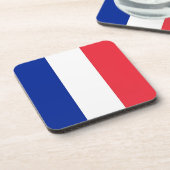 Untersetzer aus hartem Kunststoff mit der Flagge F (Linke Seite)