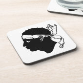 Untersetzer aus hartem Kunststoff mit der Flagge K (Linke Seite)