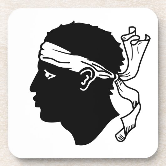 Untersetzer aus hartem Kunststoff mit der Flagge K (Vorderseite)