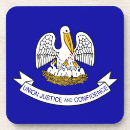 Untersetzer aus hartem Kunststoff mit der Flagge L