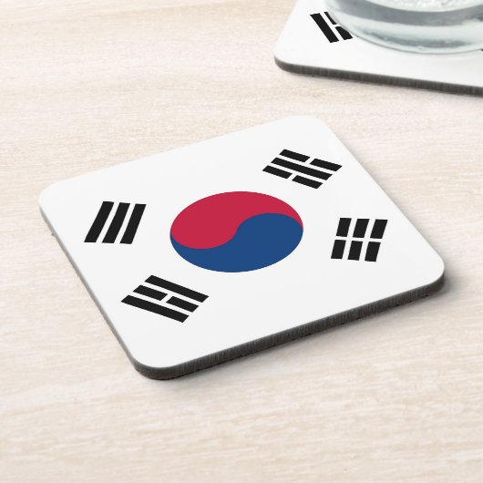 Untersetzer aus hartem Kunststoff mit der Flagge S (Linke Seite)